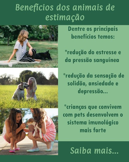 Benefícios dos Animais de estimação