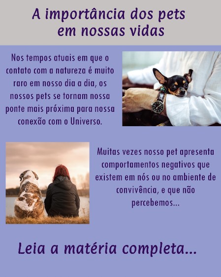 Os pets em nossas vidas